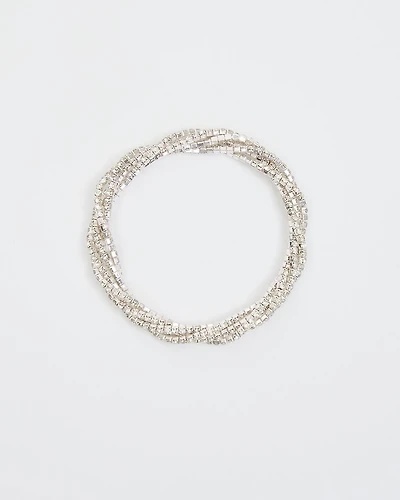 Elastic Bracelet with Rhinestones