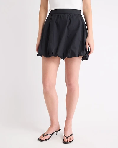 High-Rise Bubble Mini Skirt