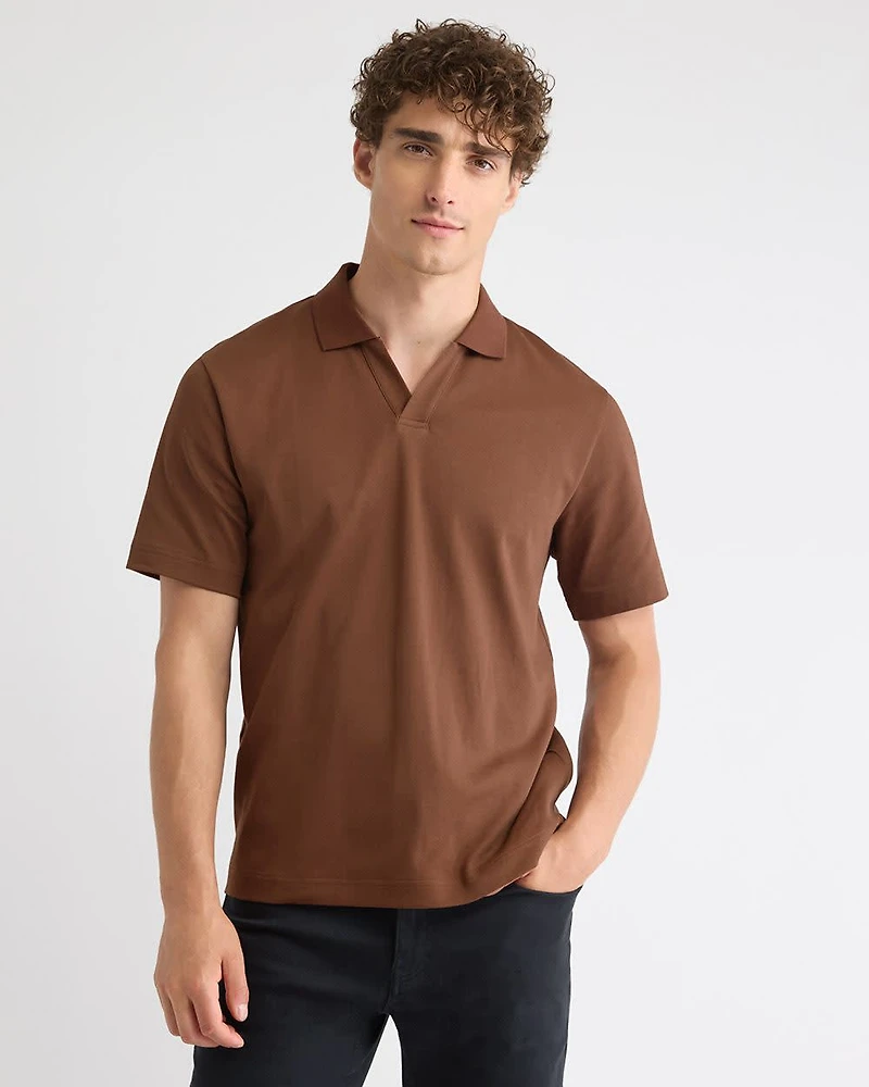 Solid Short-Sleeve Polo