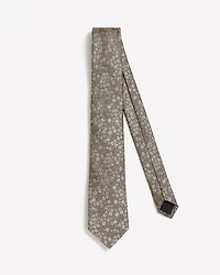 Regular Tie with Tonal Floral Pattern