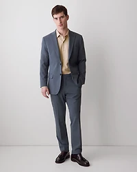 Pantalon de Complet Bleu à Coupe Étroite