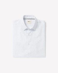 Chemise Habillée à Coupe Étroite Micro Imprimé Géométrique
