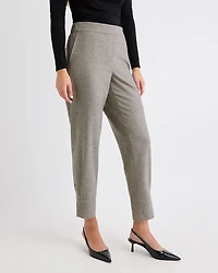 Pantalon Jogger à Taille Mi-Haute et Jambe Fuselée
