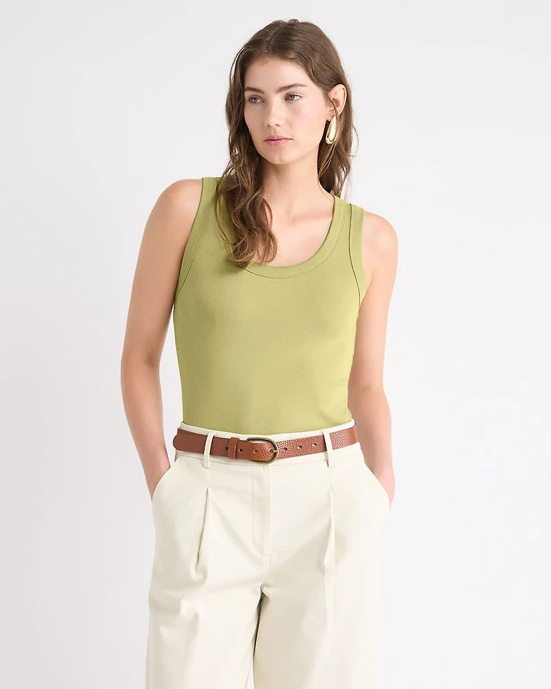 Scoop-Neck Cami with Wide Straps