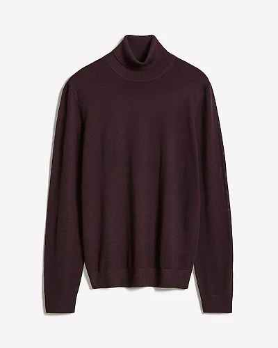 Pull à Col Roulé en Laine Mérinos