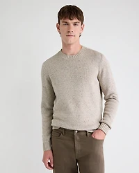 Long-Sleeve Crew-Neck Sweater with Neps