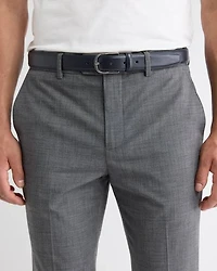 Ceinture en Cuir avec Boucle Arrondie