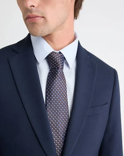 Brown Regular Tie with Dotted Pattern