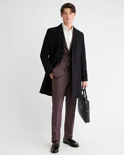 Classic Wool Coat with Tailored Collar