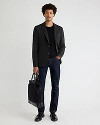 Slim-Fit Textured Knit Blazer