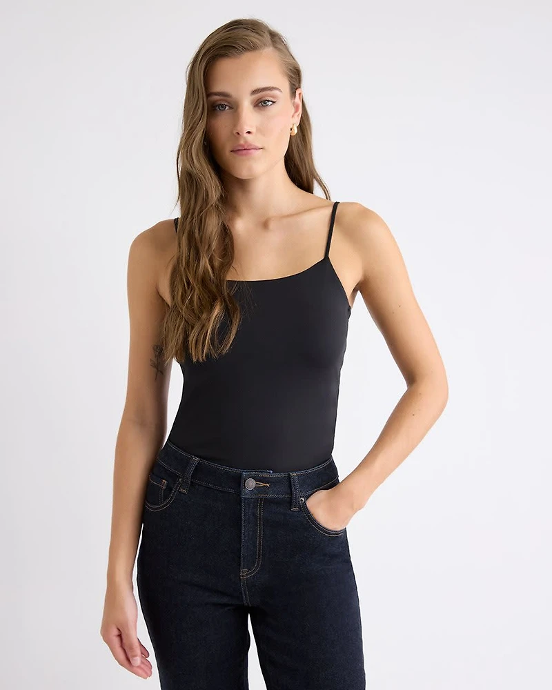 Scoop-Neck Cami with Spaghetti Straps