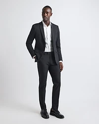 Black Slim Fit E-Tech Suit Pant
