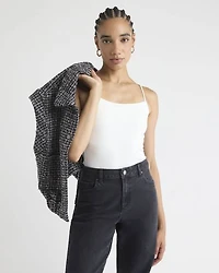 Camisole à Encolure Dégagée et Bretelles Spaghetti