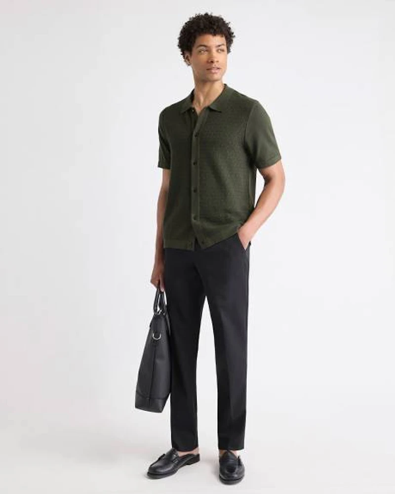 Black Slim-Fit Essential Pant