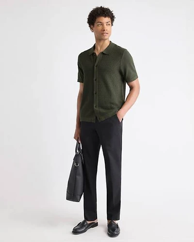 Black Slim-Fit Essential Pant