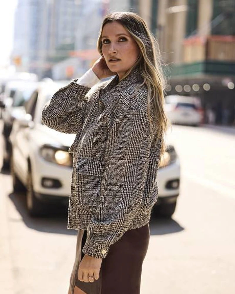 Tweed Bomber Jacket