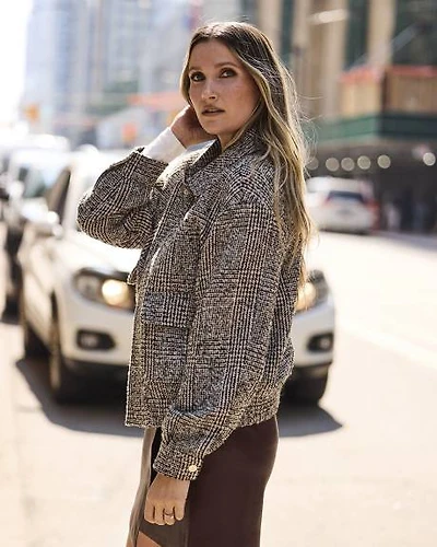 Veste Aviateur en Tweed