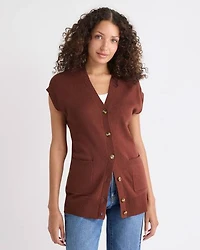 Veste Longue à Boutonner