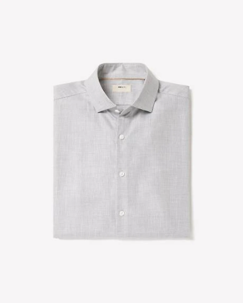 Tailored-Fit Heather Dress Shirt