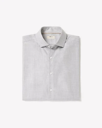 Tailored-Fit Heather Dress Shirt