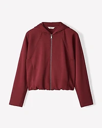 Cardigan à Capuchon Ourlet Bulle