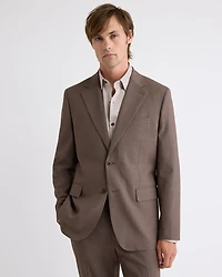 Tailored-Fit Taupe Suit Blazer