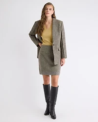 Tweed A-Line Mini Skirt