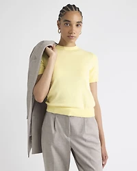 Short-Sleeve Crew-Neck Sweater