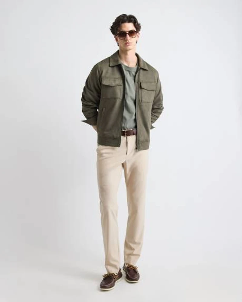 Solid Slim-Fit City Pant