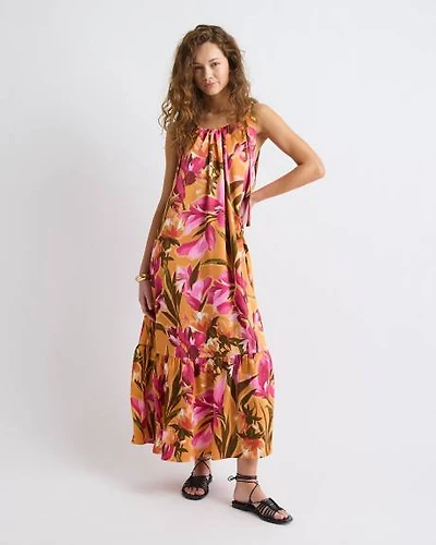 Sleeveless Halter-Neck Midi Dress