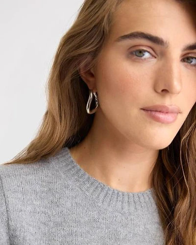 Boucles D'Oreilles Anneaux Sculpturaux