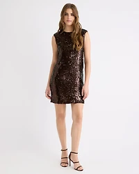 Sleeveless Mini Sequins Cocktail Dress