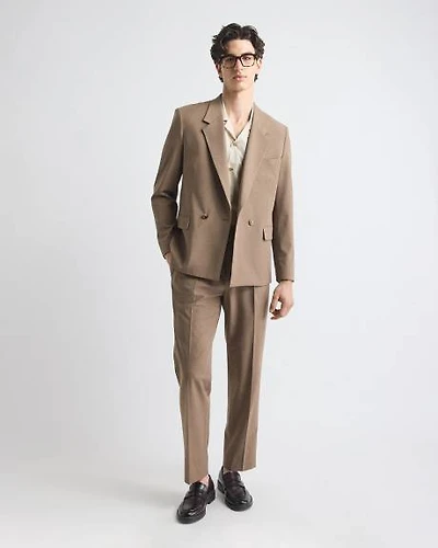 Relaxed-Fit Rose Taupe Suit Pant