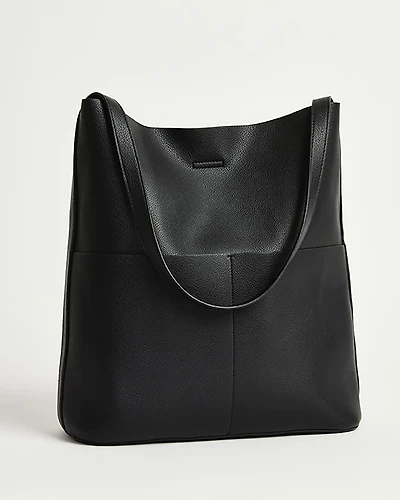 Faux Leather Tote Bag