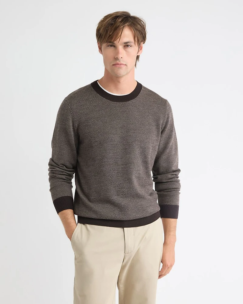 Merino Wool Crew Neck Sweater