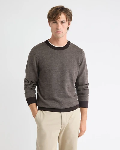 Merino Wool Crew Neck Sweater