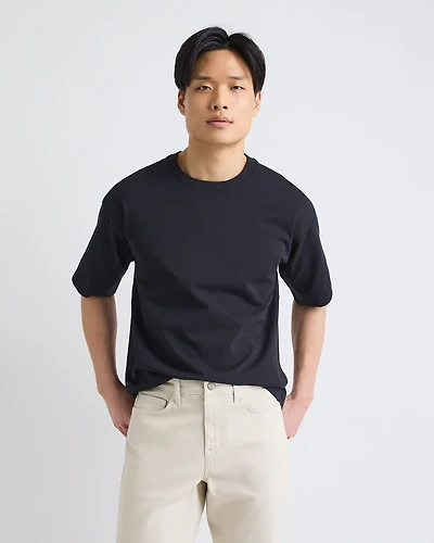 Heavy Oversized Short-Sleeve Crew-Neck Tee