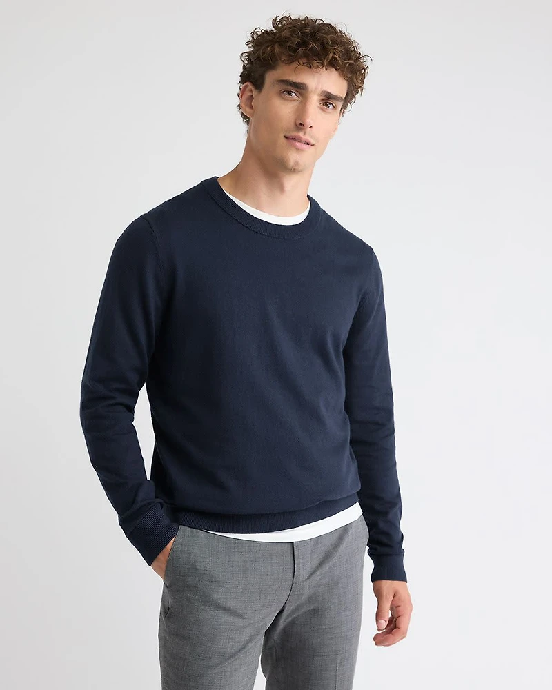 Long-Sleeve Crew-Neck Sweater