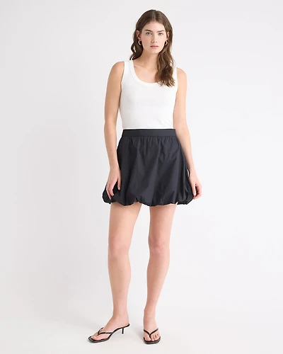 High-Rise Bubble Mini Skirt