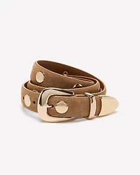 Studded Suede Belt