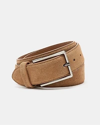 Ceinture en Suède Tanné avec Boucle Carrée