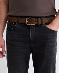 Stitched Suede Belt