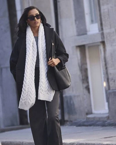 Melton Wool-Blend Double-Breasted Coat