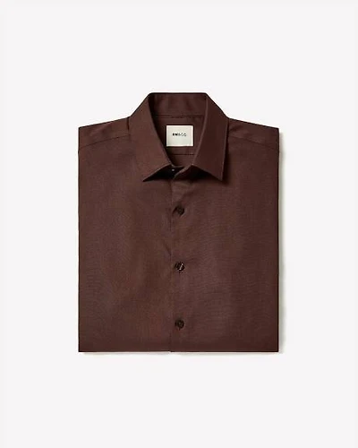 Chemise Habillée Style Tricot à Coupe Étroite