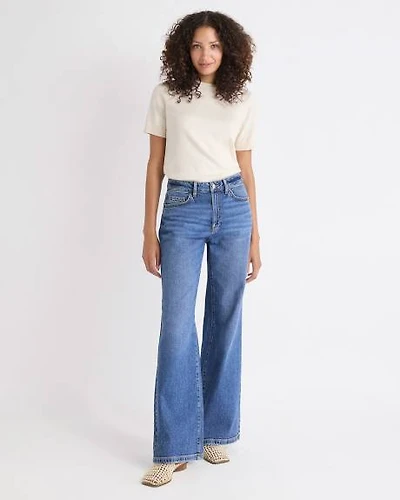 Long High-Rise Wide-Leg Jeans