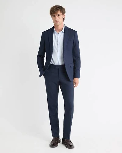 Pantalon De Complet Essentiel Marine Coupe Étroite