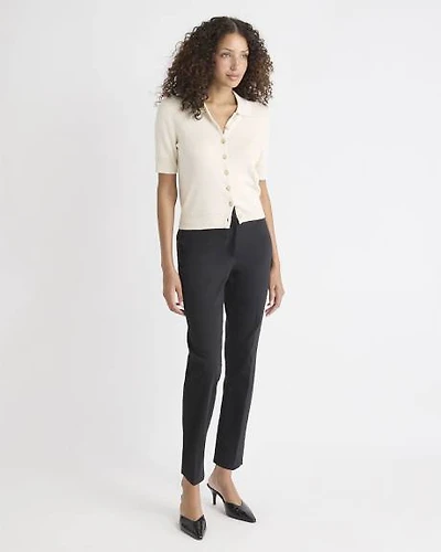Limitless Black Mid-Rise Slim-Leg Curvy Ankle Pant