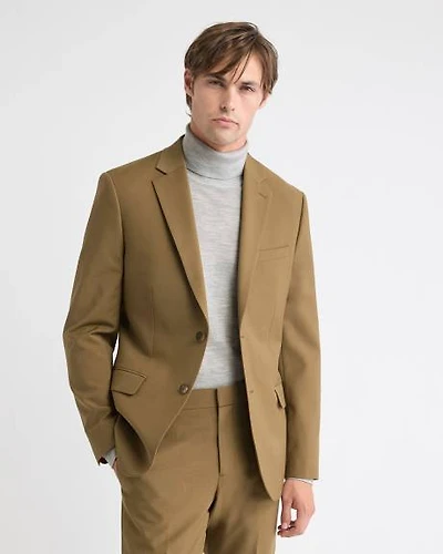 Slim-Fit Wool Suit Blazer