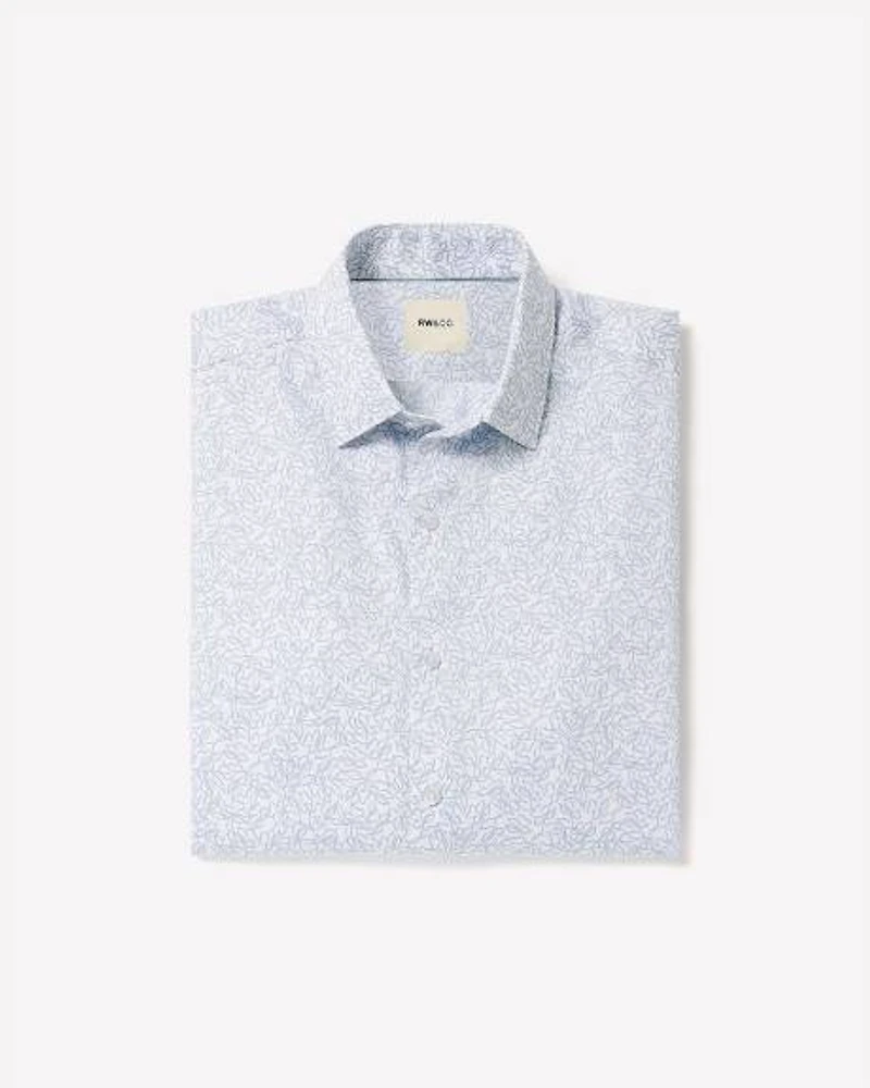 Tailored-Fit Dress Shirt with Floral Pattern