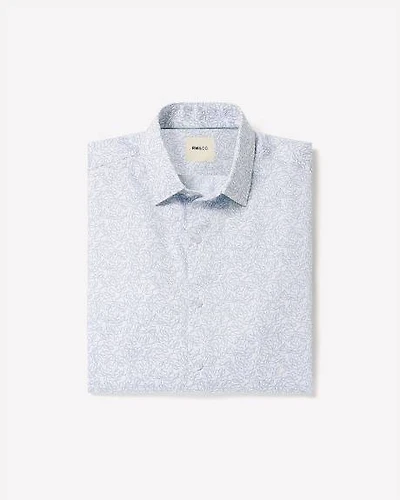 Tailored-Fit Dress Shirt with Floral Pattern